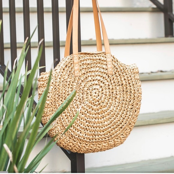 Handbags - Woven Straw Bag